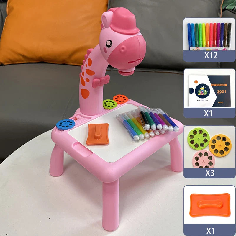 HappyDoodle™ Kids Projector Drawing Table