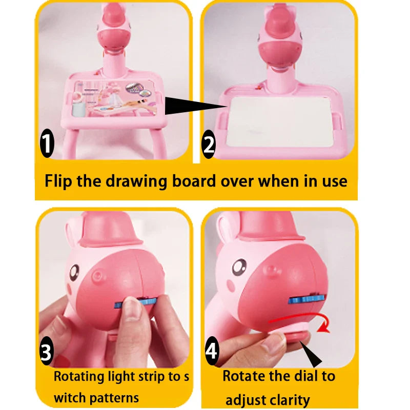 HappyDoodle™ Kids Projector Drawing Table